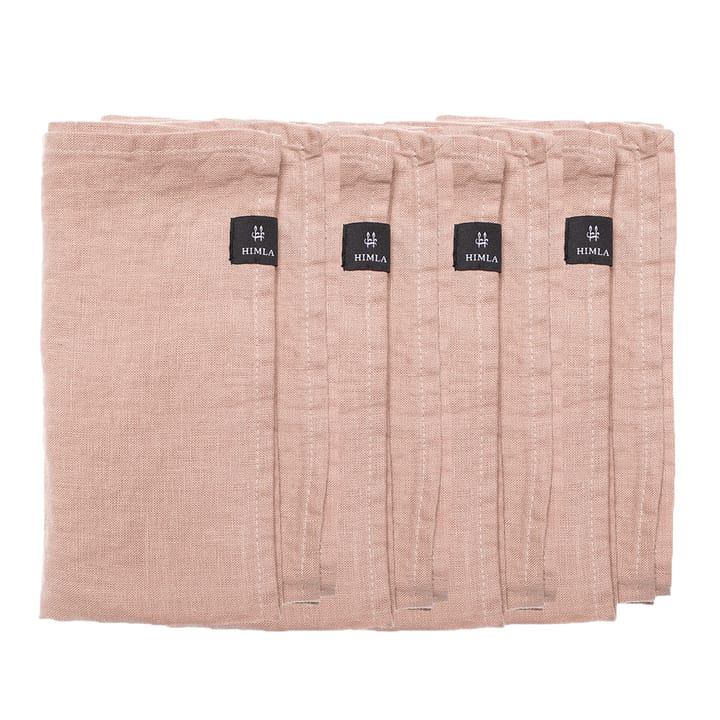 Sunshine napkin 4-pack - Nude (pink) - Himla