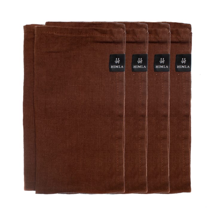 Sunshine napkin 4-pack - Rustique (brown) - Himla