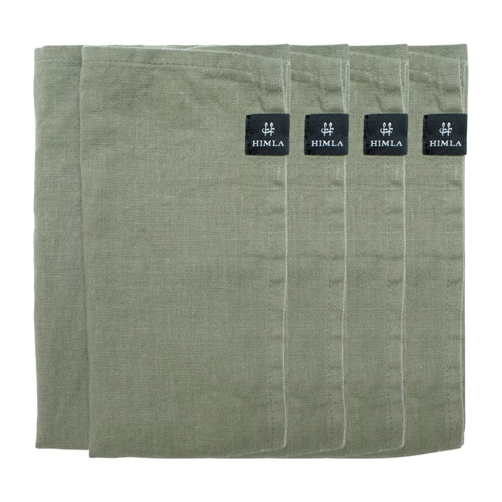 Sunshine napkin 4-pack - Sage - Himla