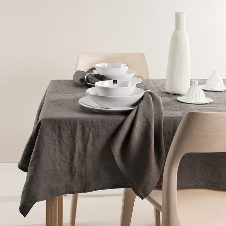 Sunshine table cloth 145x330 cm - Charcoal (dark grey) - Himla