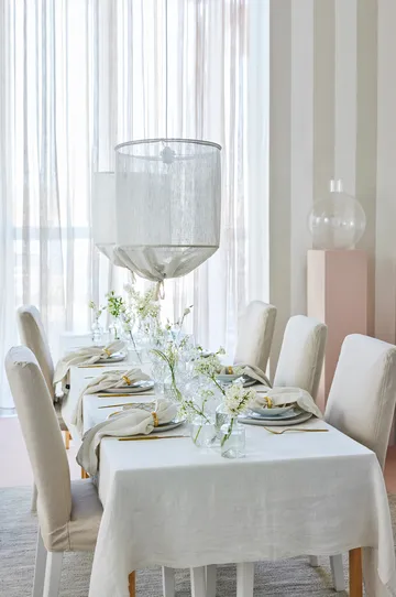Sunshine tablecloth 140x330 cm - Fog (beige) - Himla