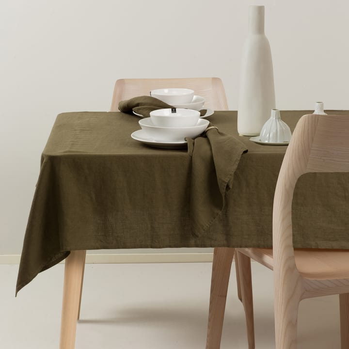 Sunshine tablecloth 145x250 cm - khaki - Himla