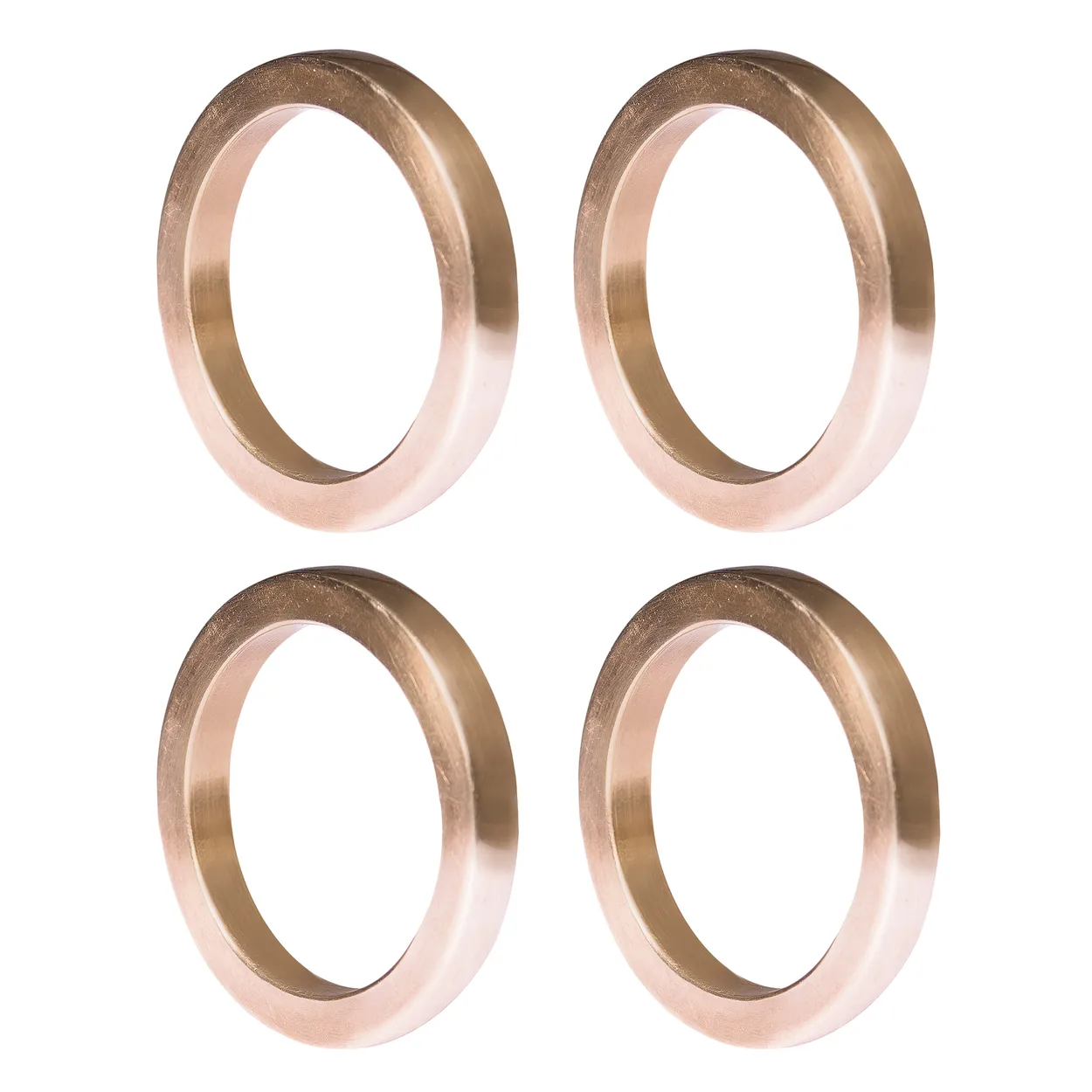 Himla Vasa napkin ring 4-pack bronze | Scandinavian Design | Napkin rings & holders | Gold-coloured