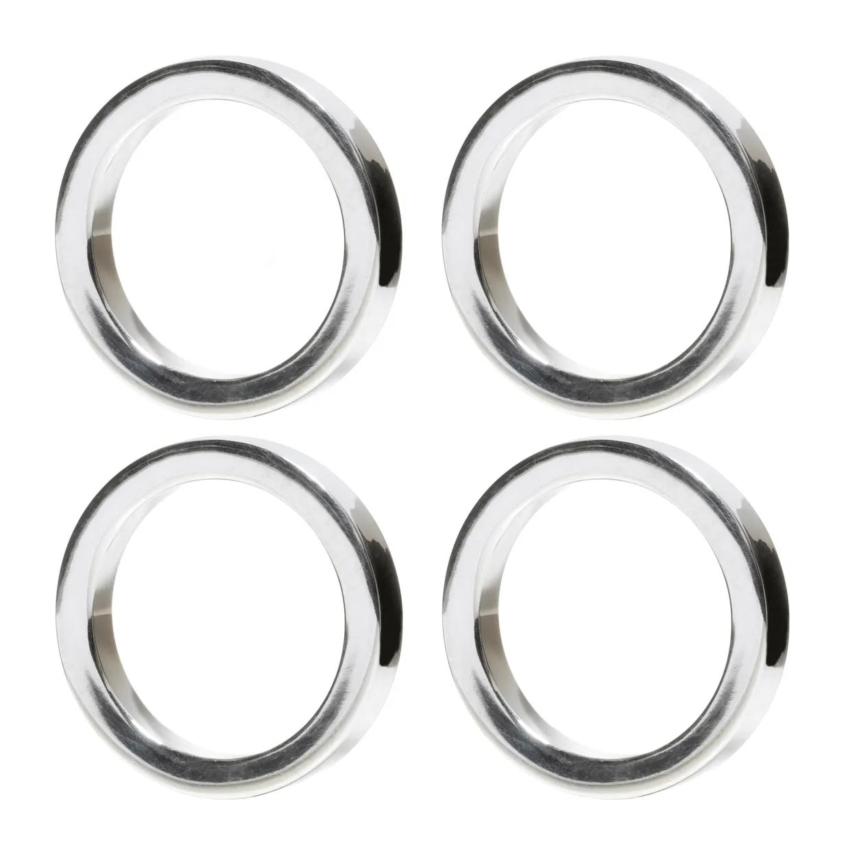 Himla Vasa napkin ring 4-pack silver | Scandinavian Design | Napkin rings & holders | Silver-coloured
