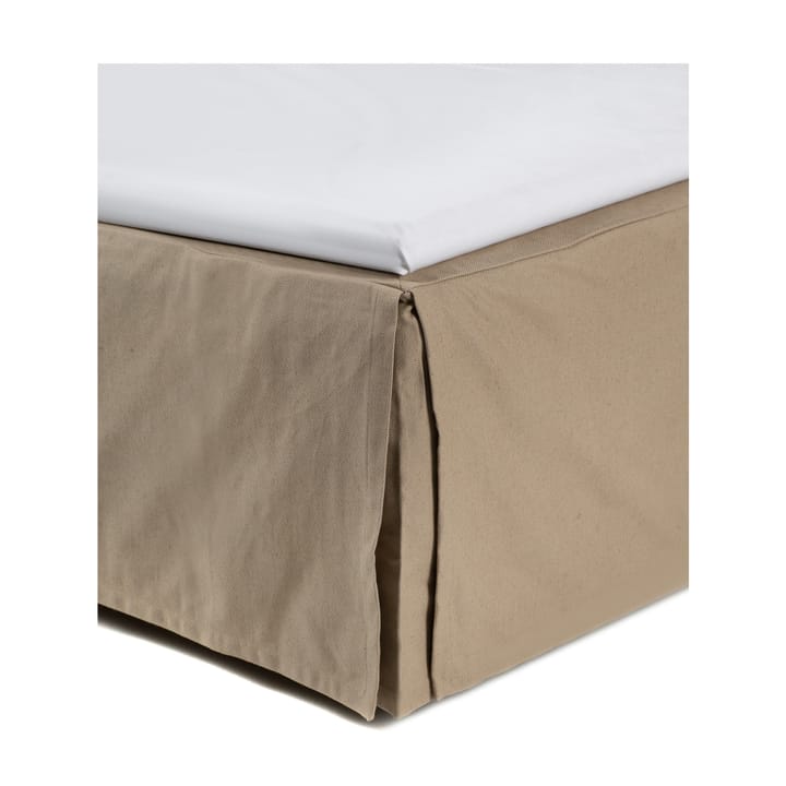 Weeknight bed skirt 160x220x52 cm - Mind (beige) - Himla