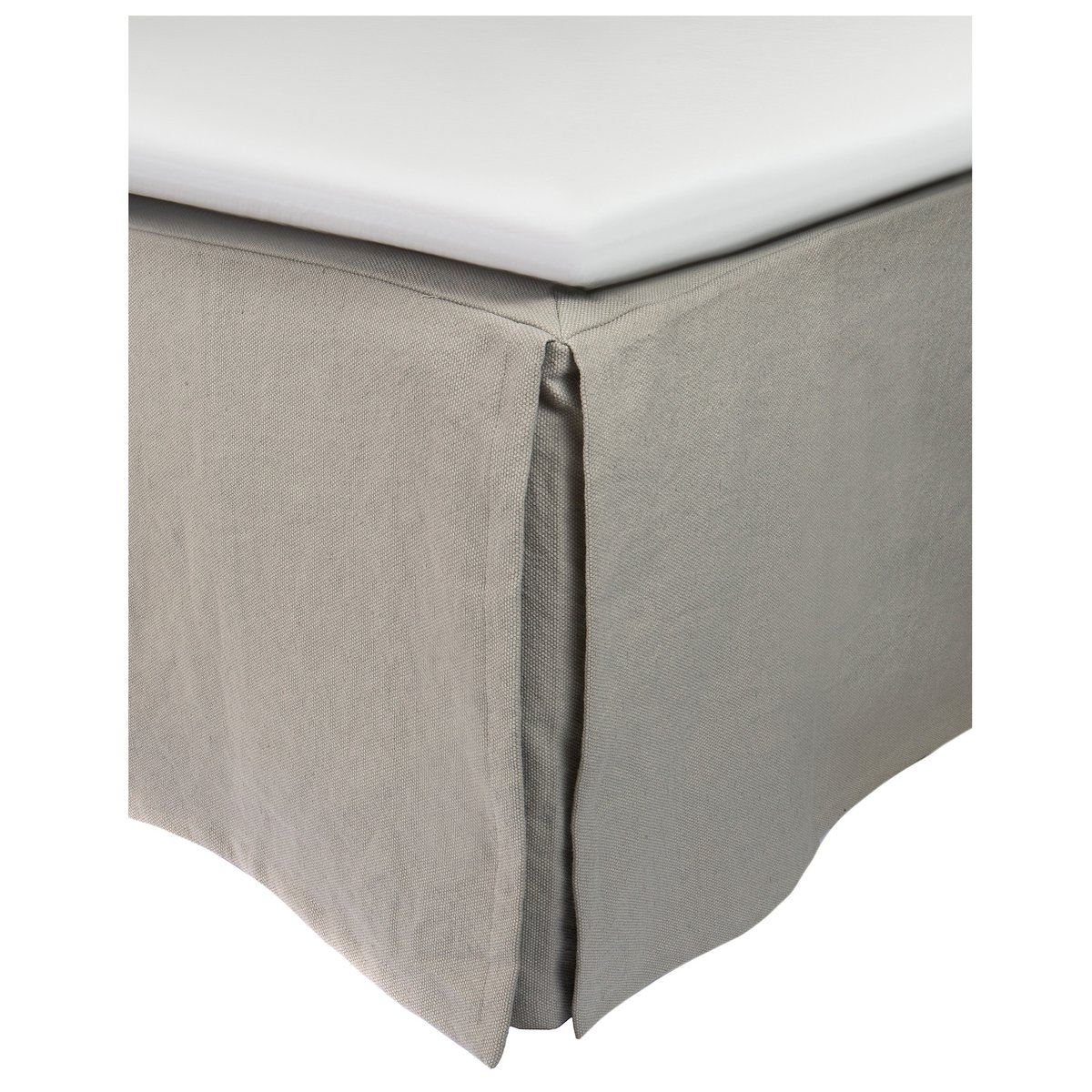 Himla Weeknight bed skirt 180x220x52 cm Ash (grey) | Scandinavian Design | Valances | Grey