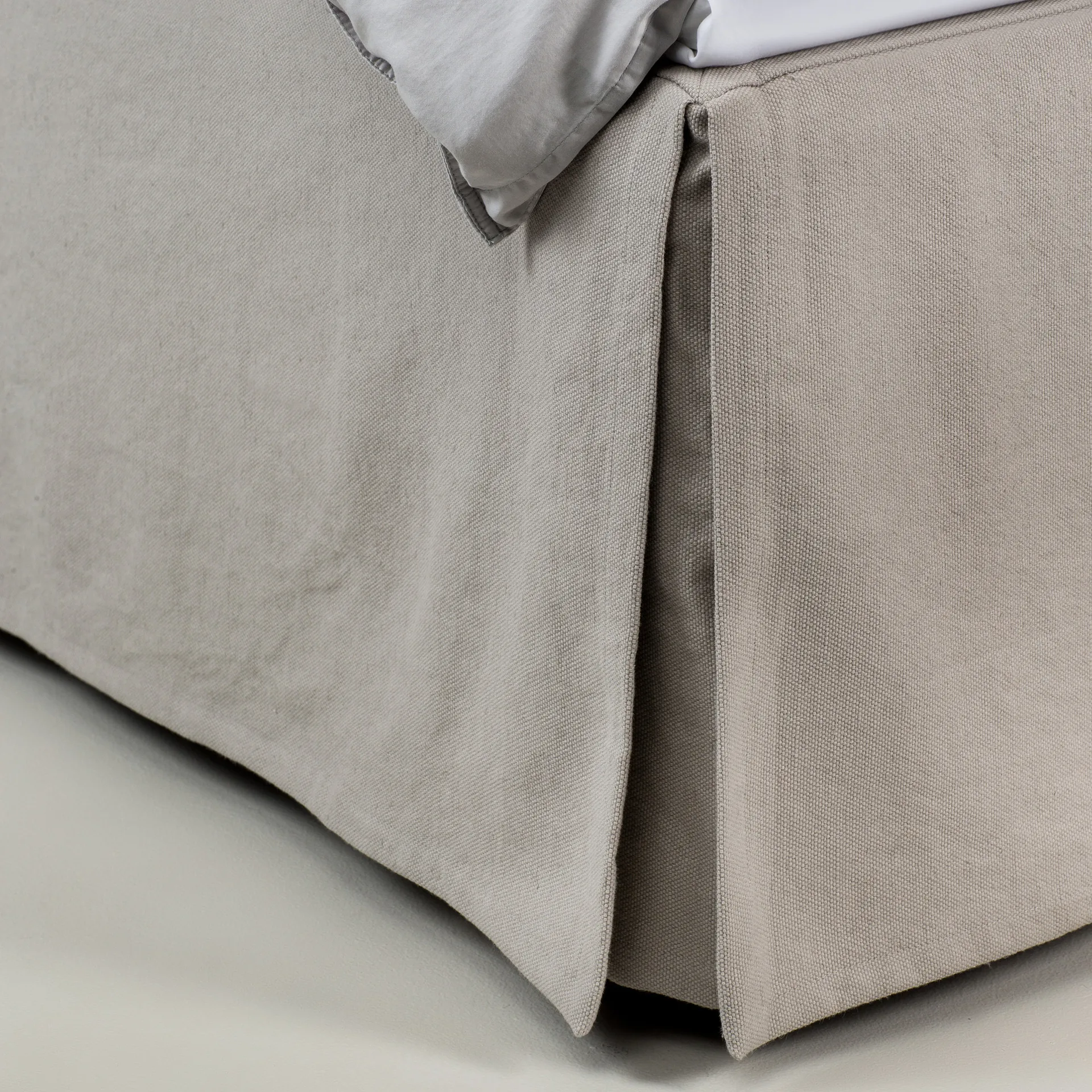 Weeknight bed skirt 180x220x52 cm, Ash (grey) Himla