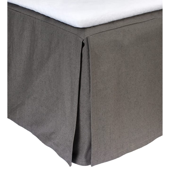 Weeknight bed skirt 180x220x52 cm - Charcoal - Himla