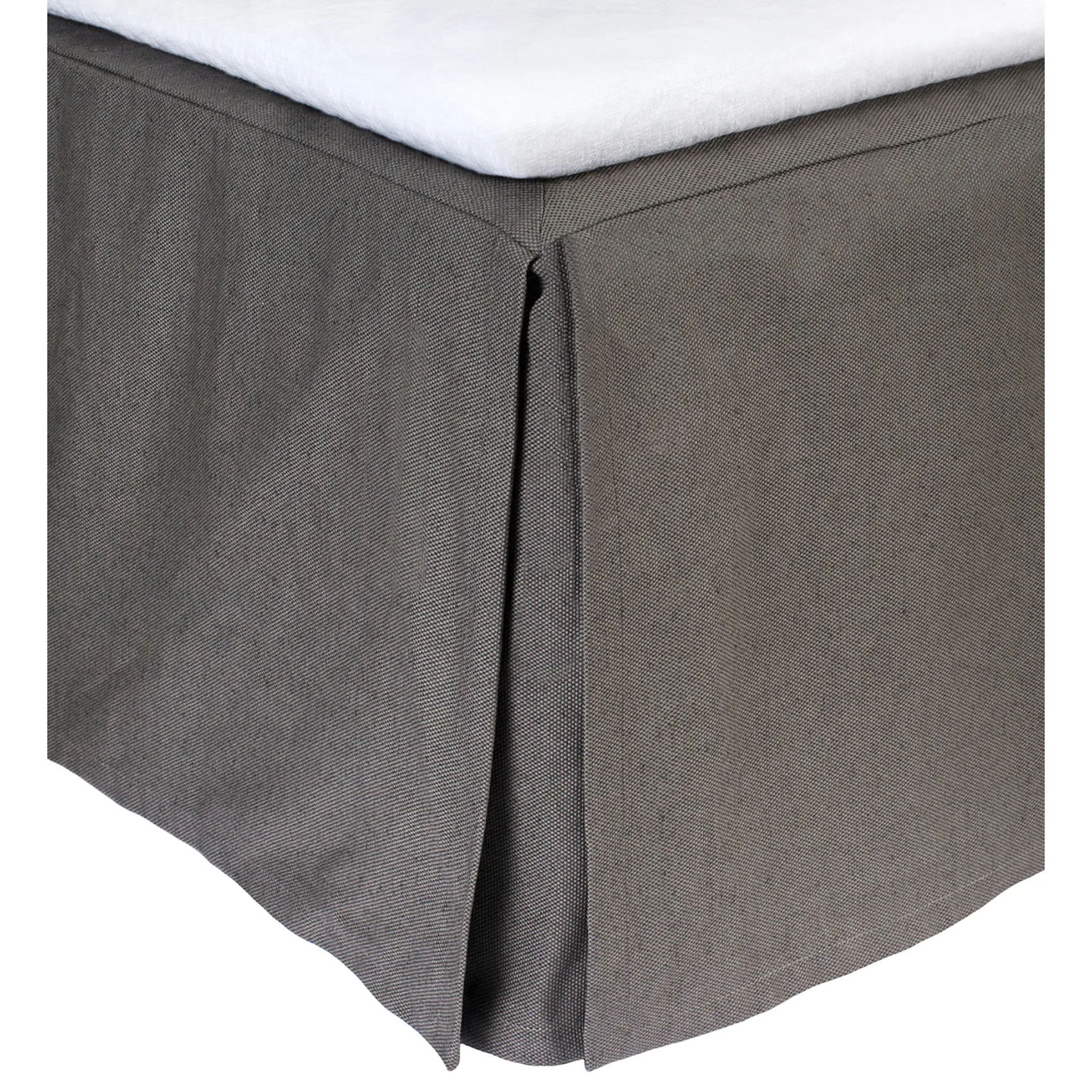 Weeknight bed skirt 180x220x52 cm, Charcoal Himla