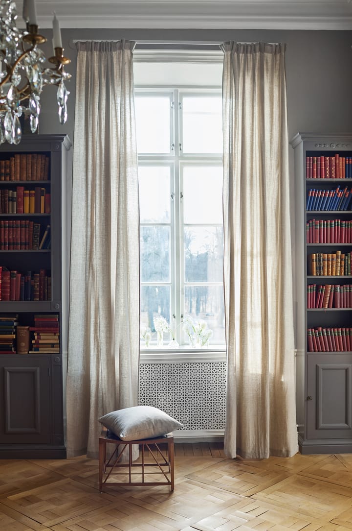 Woodland curtain with pleat strip 135x250 cm, Natural Himla