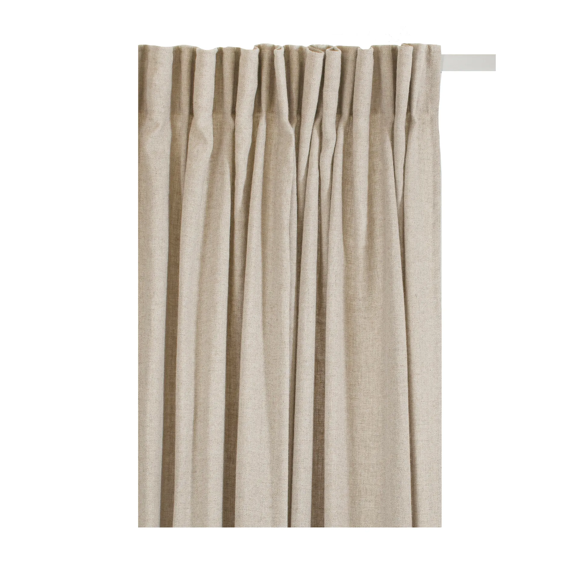 Woodland curtain with pleat strip 135x290 cm, Natural Himla