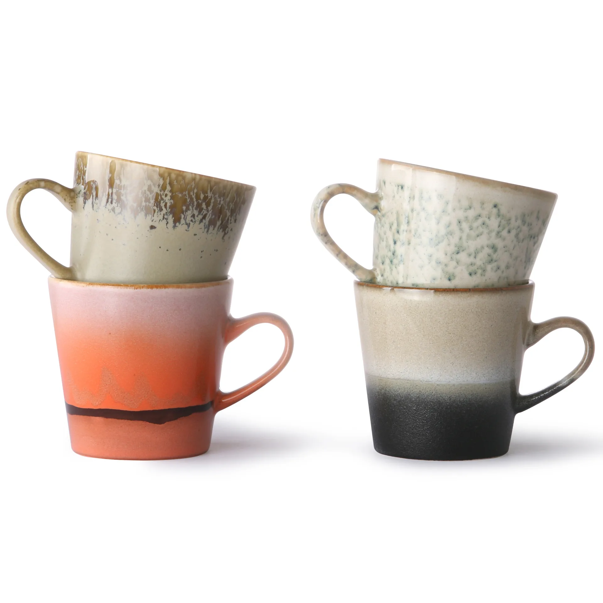 70's americano mug 26 cl 4 pieces, multi HKliving