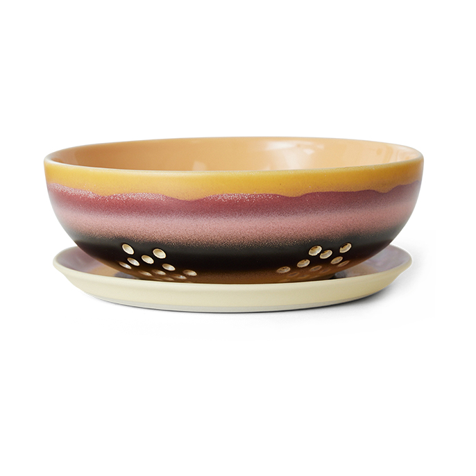 HKliving 70"s berry bowl Ø17.3 cm Sunset