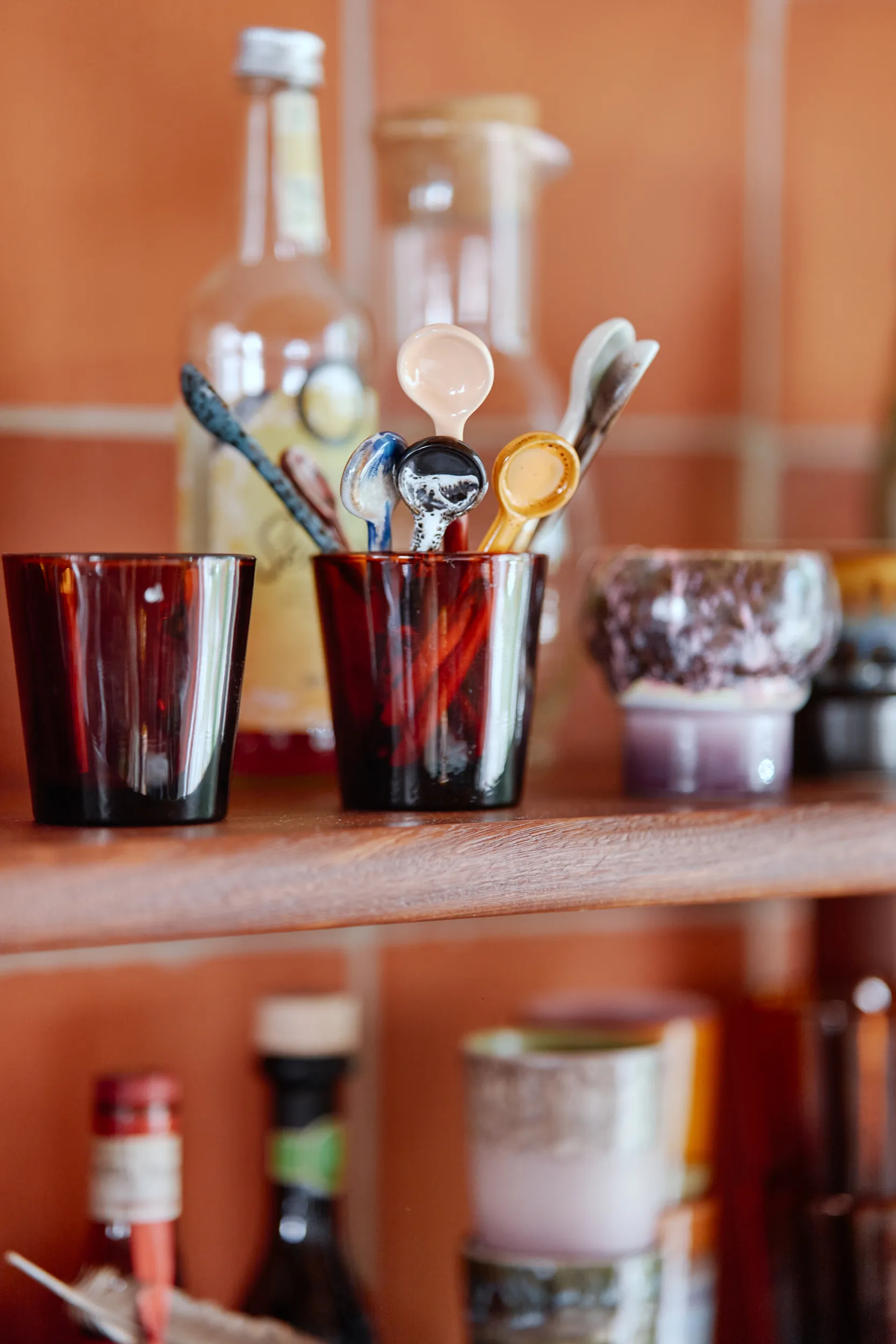 70's ceramic spoon M 4-pack, Force HKliving