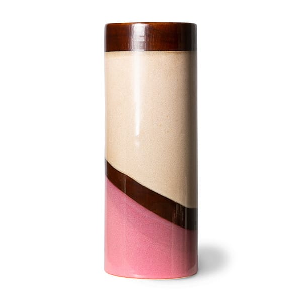 70s ceramics vase L Ø9.5x25 cm - Dunes - HKliving