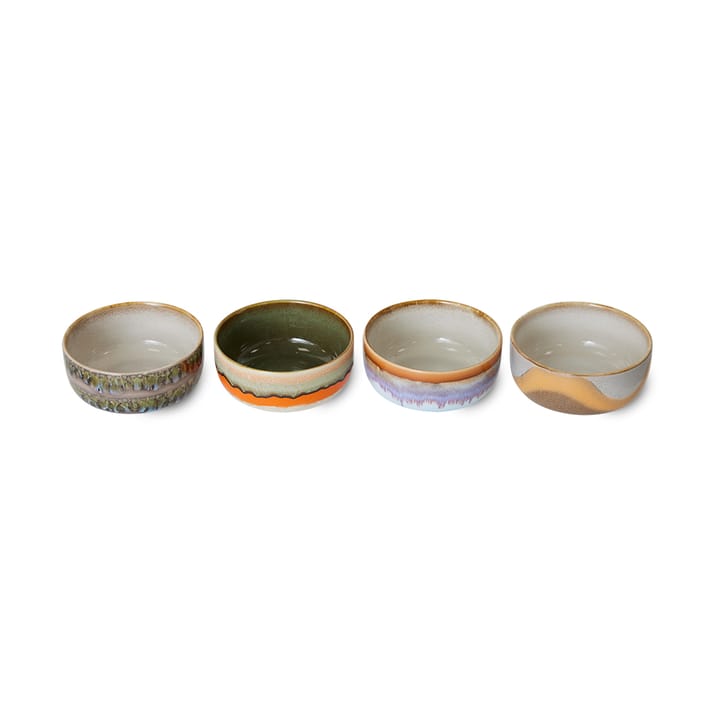 70's dessert bowl 4 pieces, Coral Reef HKliving