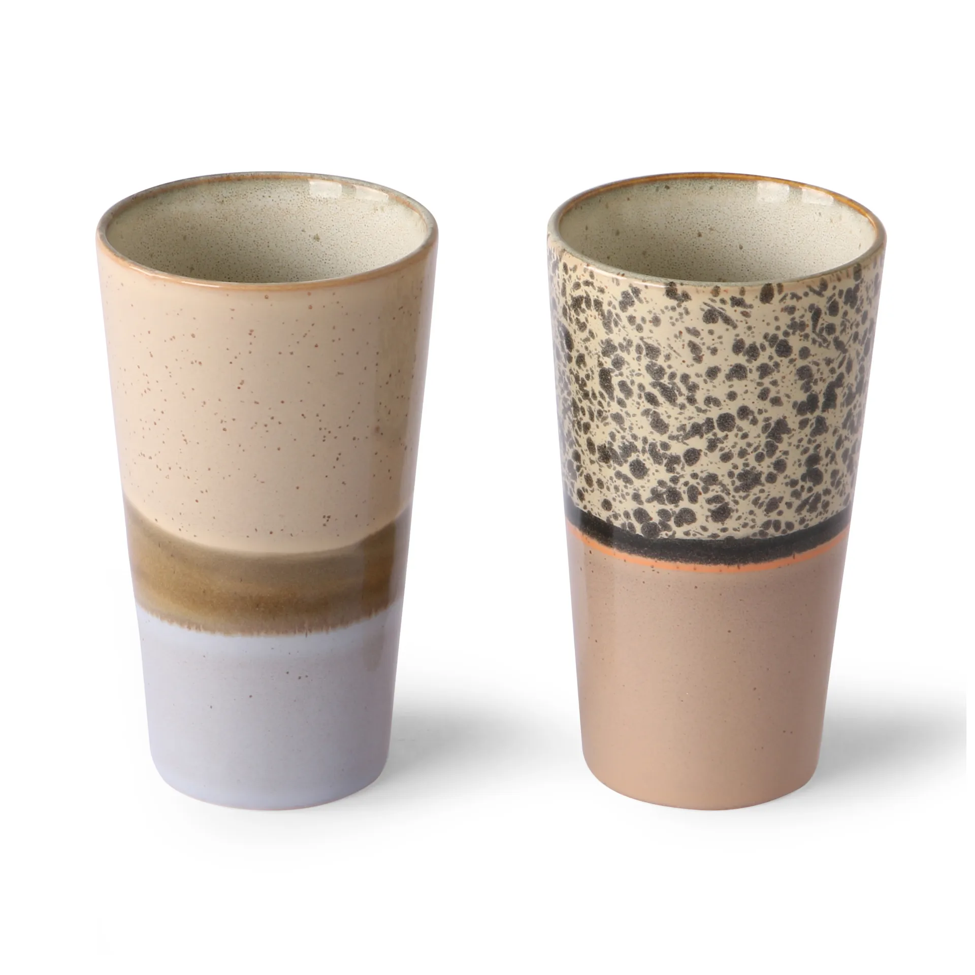 70's latte mug 28 cl 2 pieces, multi HKliving