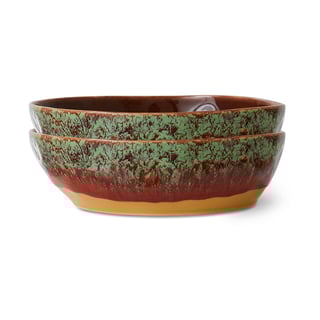 HKliving 70"s pasta plate Ø19.5 cm 2-pack Cove