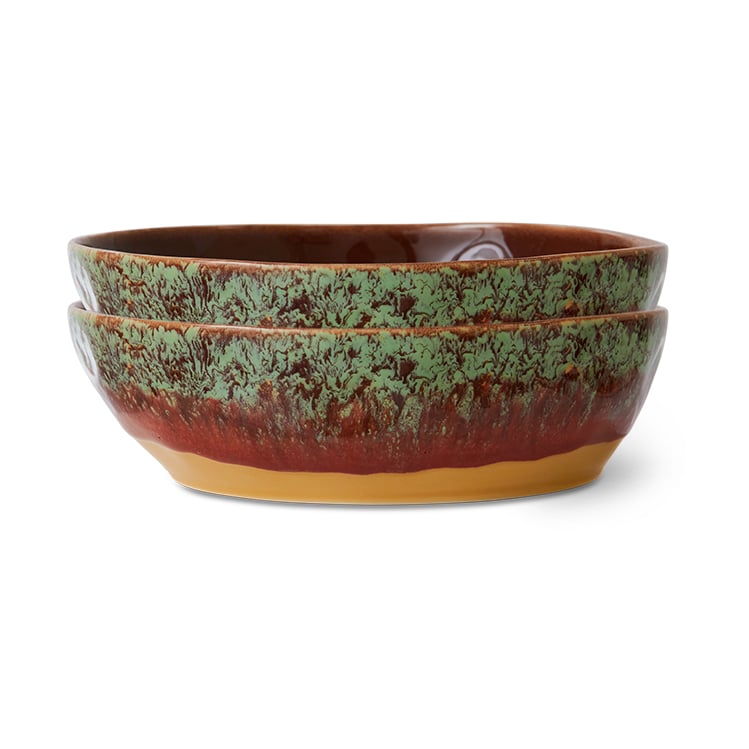 HKliving 70"s pasta plate Ø19.5 cm 2-pack Cove
