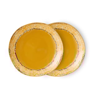 HKliving 70"s plate 22 cm 2-pack Paradise