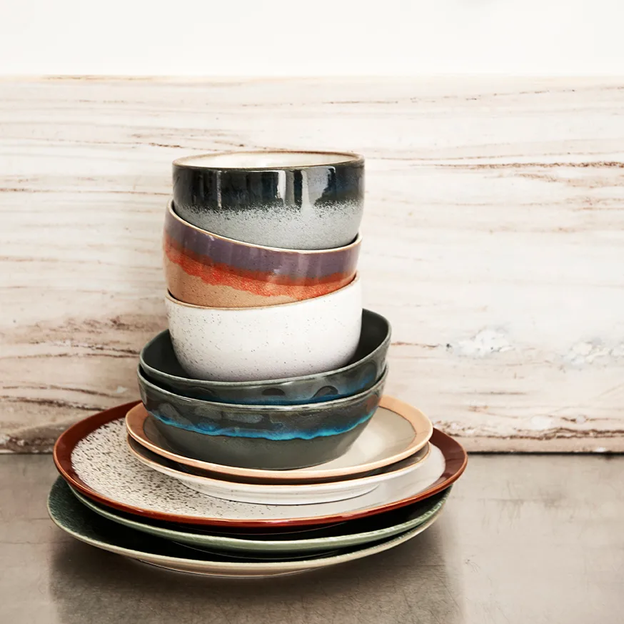 70's plate Ø27,5 cm 2-pack, Frost HKliving