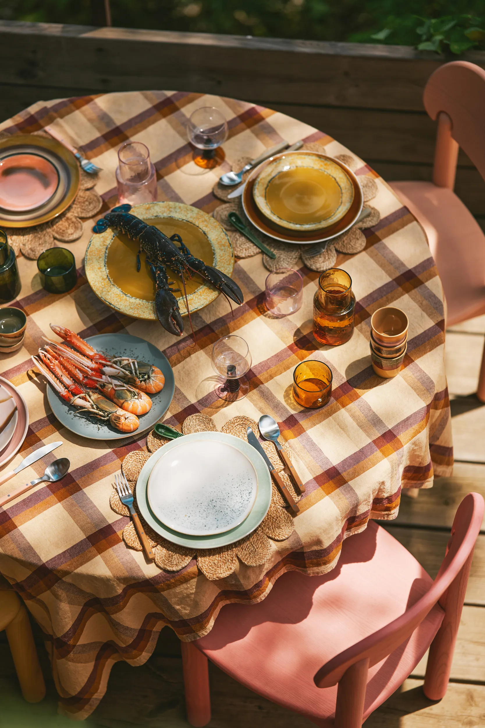 70's plate Ø27,5 cm 2-pack, Palms HKliving