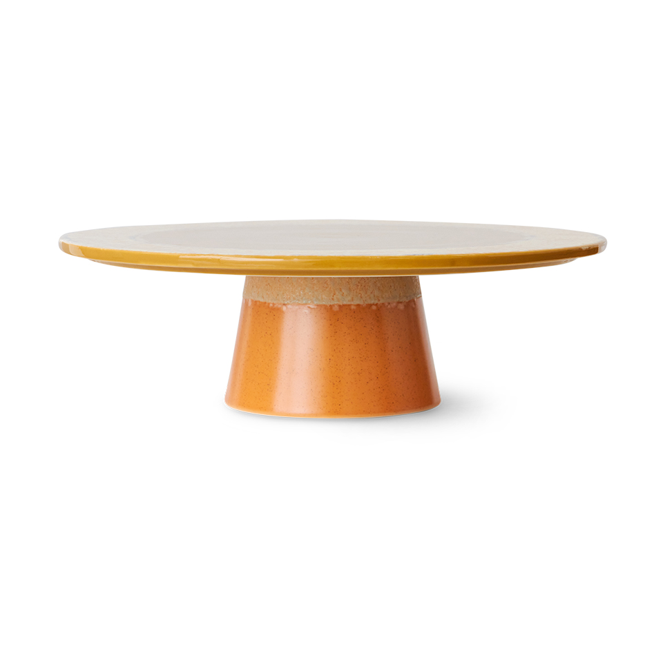 HKliving 70"s plateau cake plate Papaya