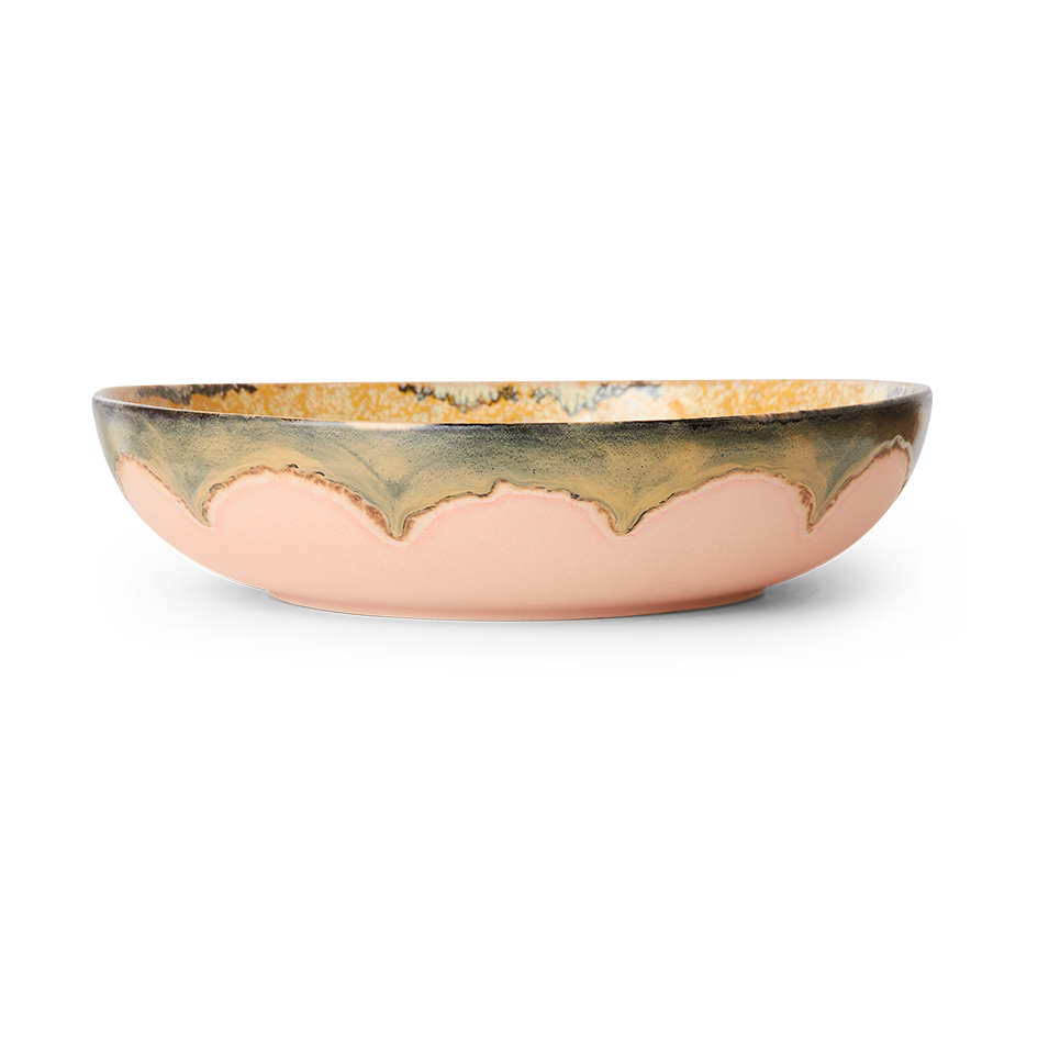 HKliving 70"s salad bowl Ø33 cm Sunflower