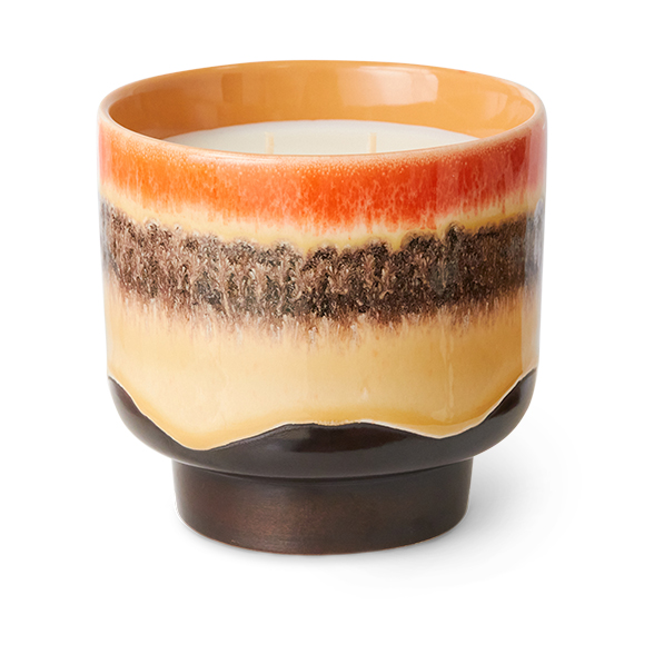HKliving 70's scented candle 50 h Tulum | Scandinavian Design | Scented candles & diffusers | Orange