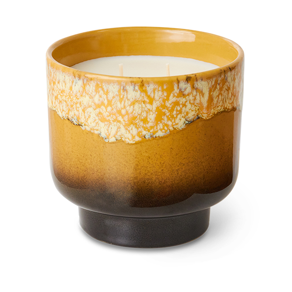 HKliving 70's scented candle 50 h Valencia | Scandinavian Design | Scented candles & diffusers | Brown