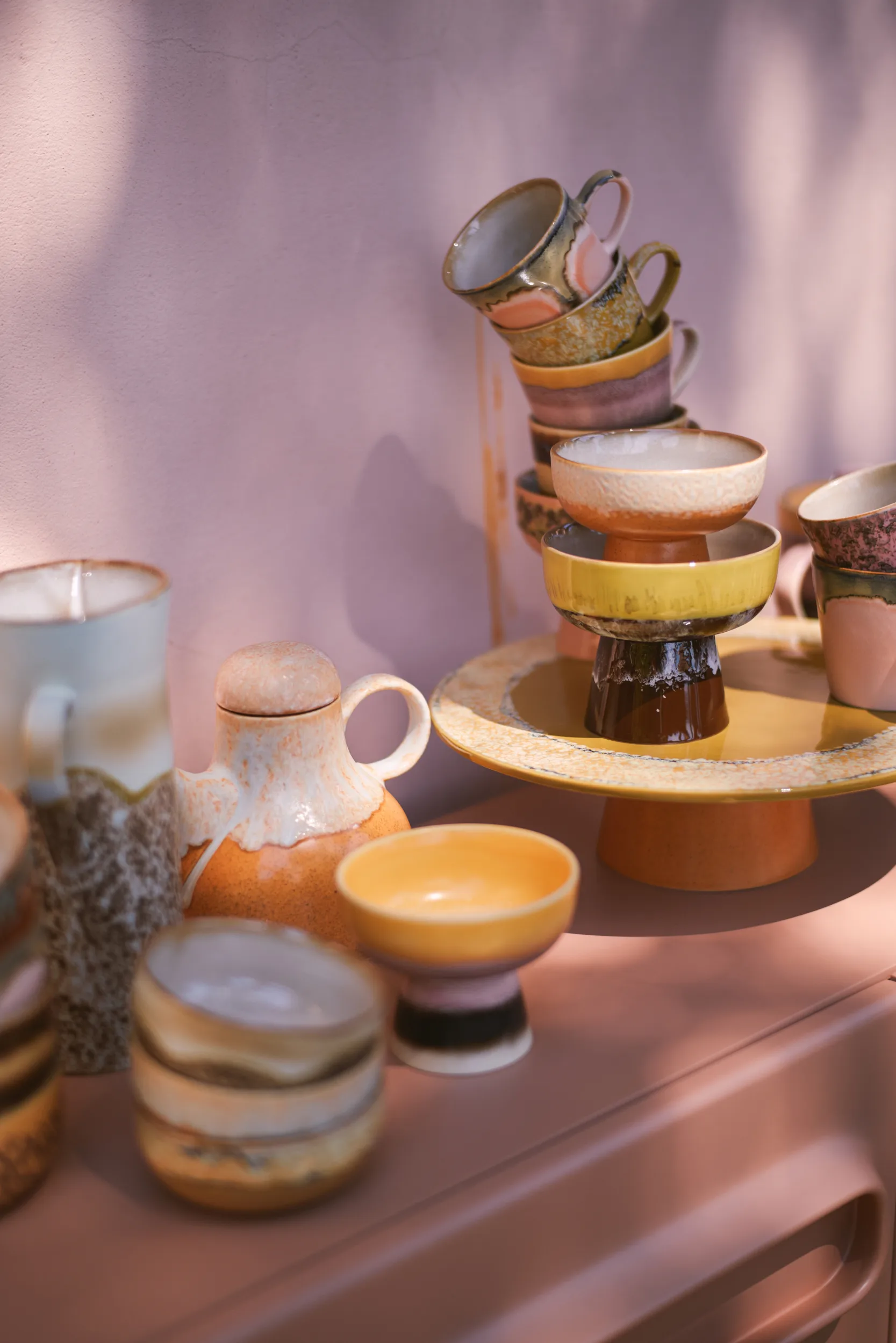 70's tapas bowl on foot L Ø12.5x11 cm, Creek HKliving