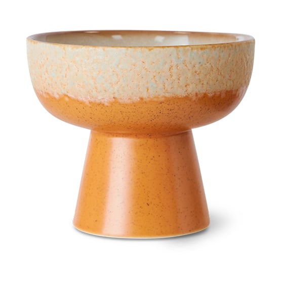 HKliving 70"s tapas bowl on foot S Ø11x9.5 cm Dunes