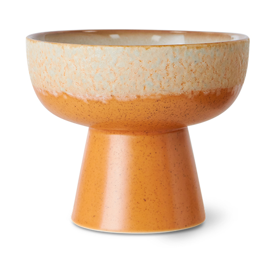 HKliving 70"s tapas bowl on foot S Ø11x9.5 cm Dunes