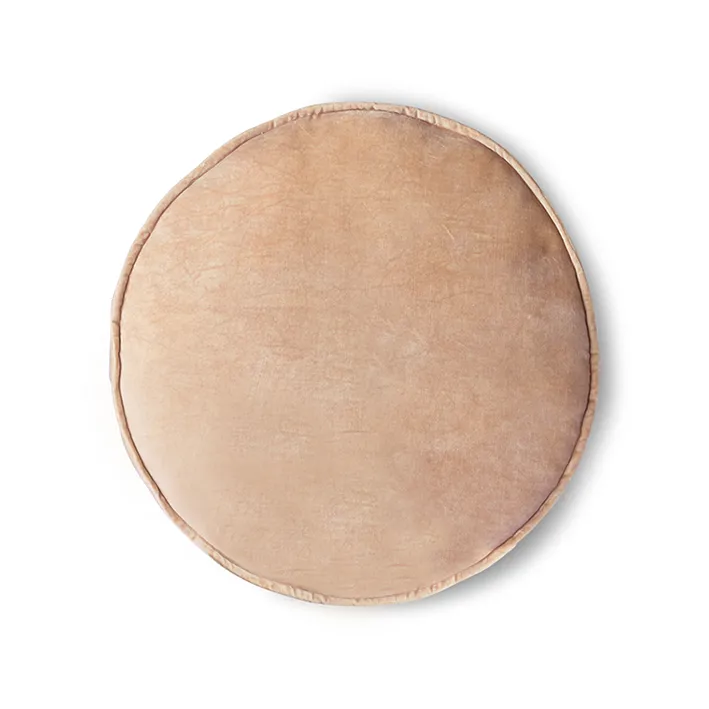 Chair cushion round Ø60 cm, Velvet-peach HKliving