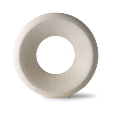 Circle vase M 24.5 cm - white speckled - HKliving
