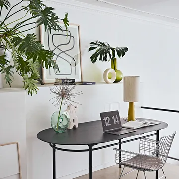 Circle vase M 24.5 cm - white speckled - HKliving