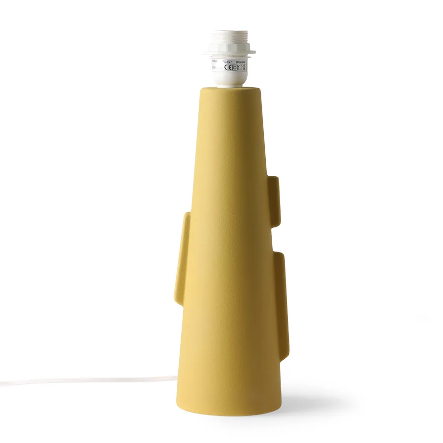 Cone lamp base S with Handle 11x38.5 cm, Green-yellow HKliving