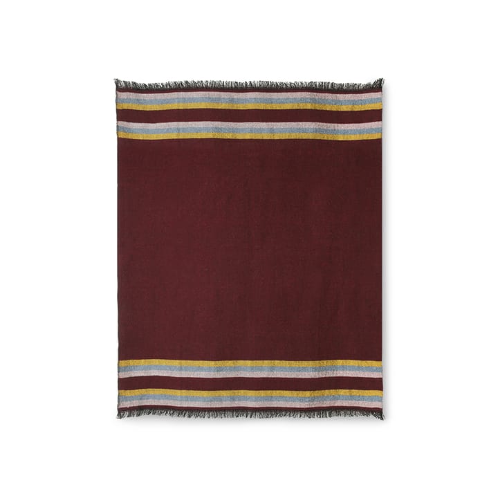 Doris Fluffy blanket 130x150 cm, Burgundy HKliving