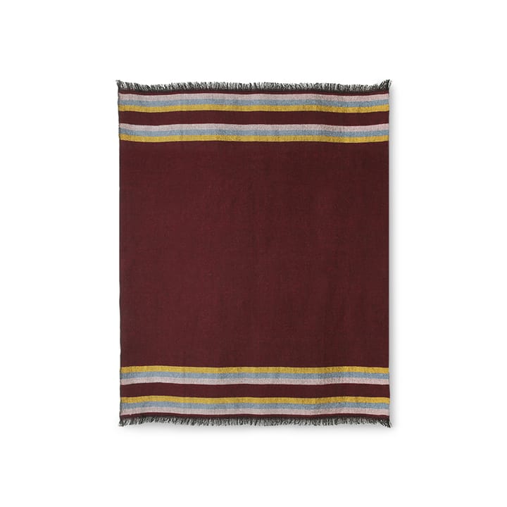 Doris Fluffy blanket 130x150 cm - Burgundy - HKliving