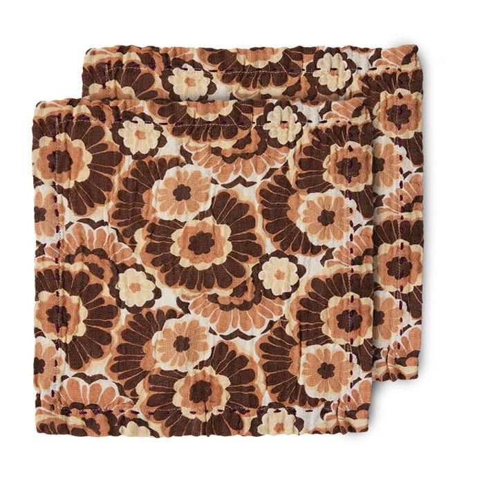 Floral cotton napkin 30x30 cm 2-pack - Vintage - HKliving