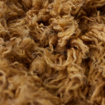 Fluffy rug round - Ø200 cm, caramel - HKliving