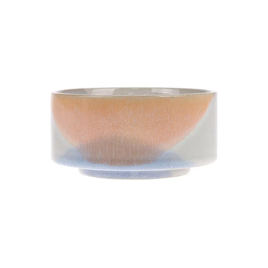 Gallery ceramics bowl Ø12 cm, Blue-peach HKliving