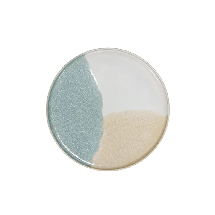 Gallery ceramics round small plate - mint/ nude - HKliving