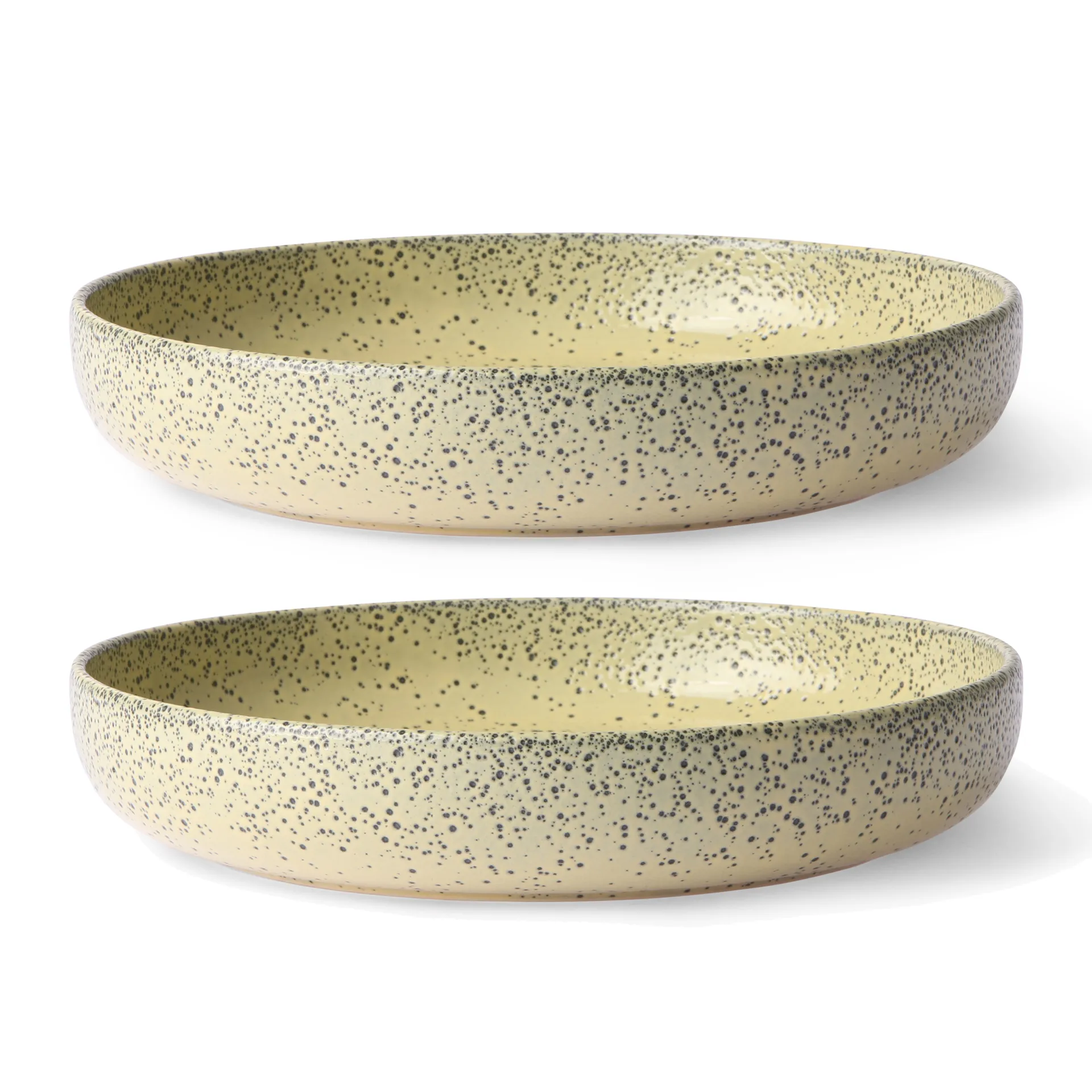 Gradient deep plate Ø21.5 cm 2-pack, Yellow HKliving