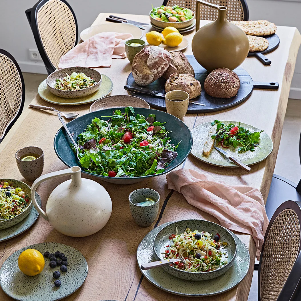 Gradient deep plate Ø21.5 cm 2-pack, Yellow HKliving