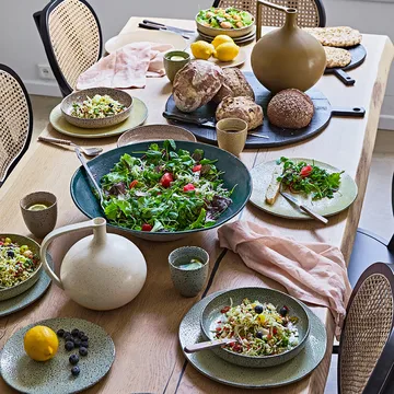 Gradient deep plate Ø21.5 cm 2-pack - Yellow - HKliving