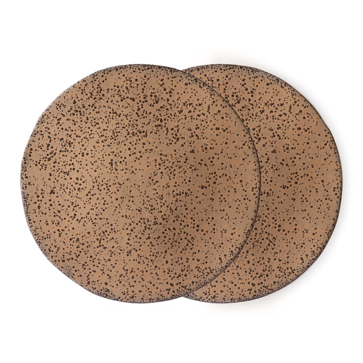 Gradient plate 29 cm 2-pack - taupe (brown) - HKliving