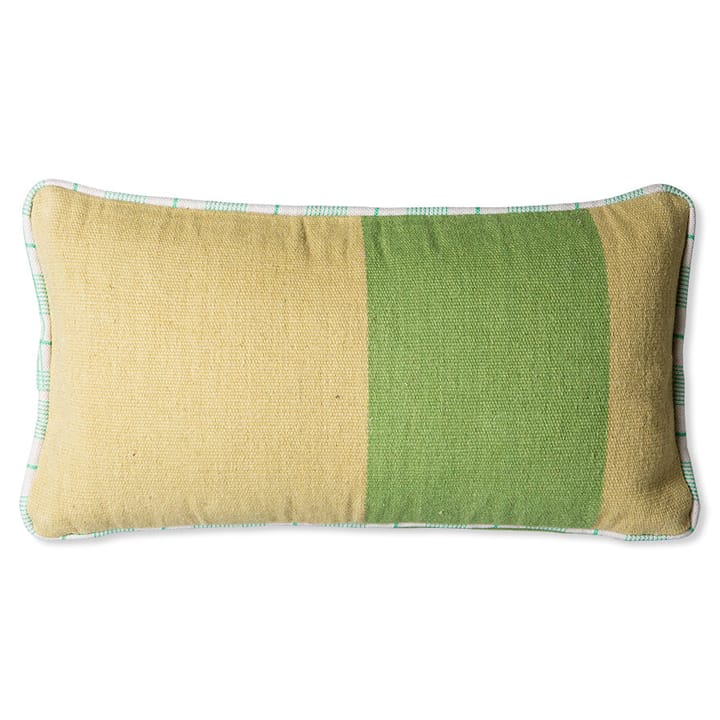 Handwoven pillow 38x74 cm wool - Brown - HKliving