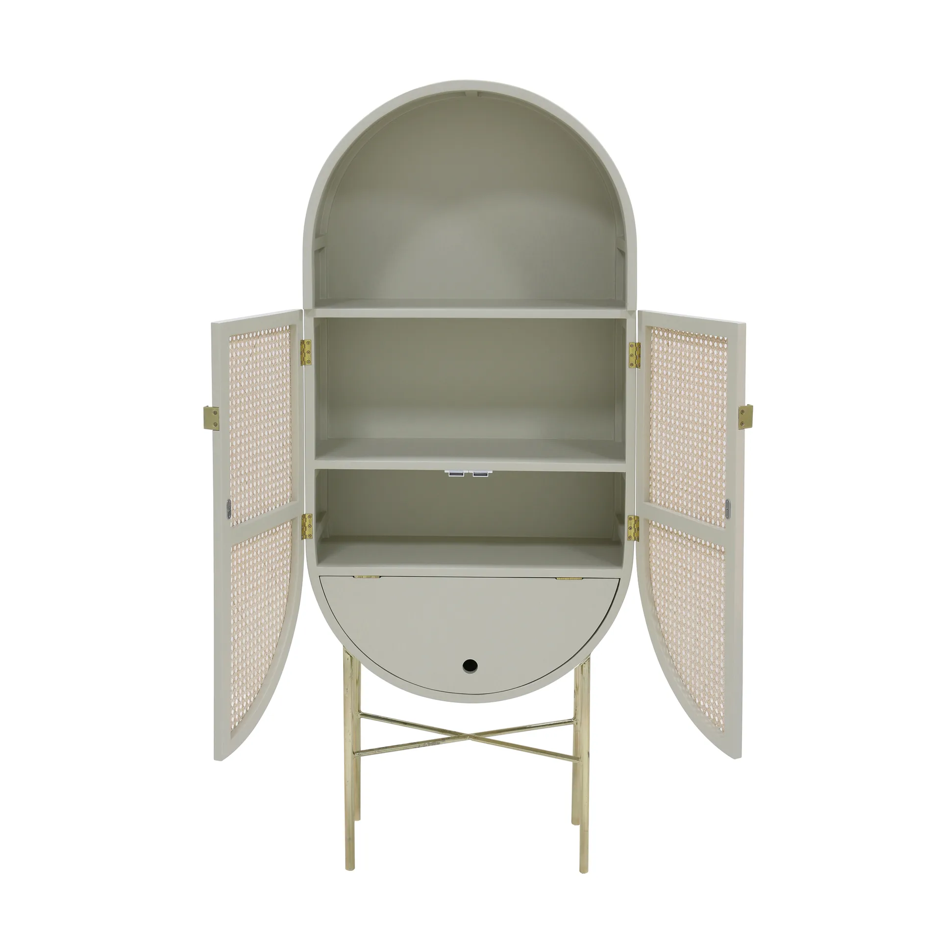 HKliving retro oval cabinet, Green-gray HKliving