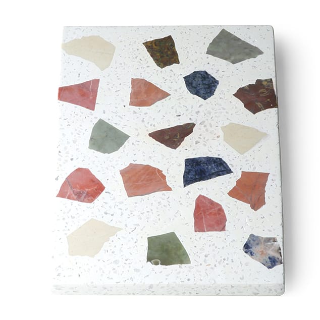 HKliving terrazzo cutting board 30x25 cm, White HKliving